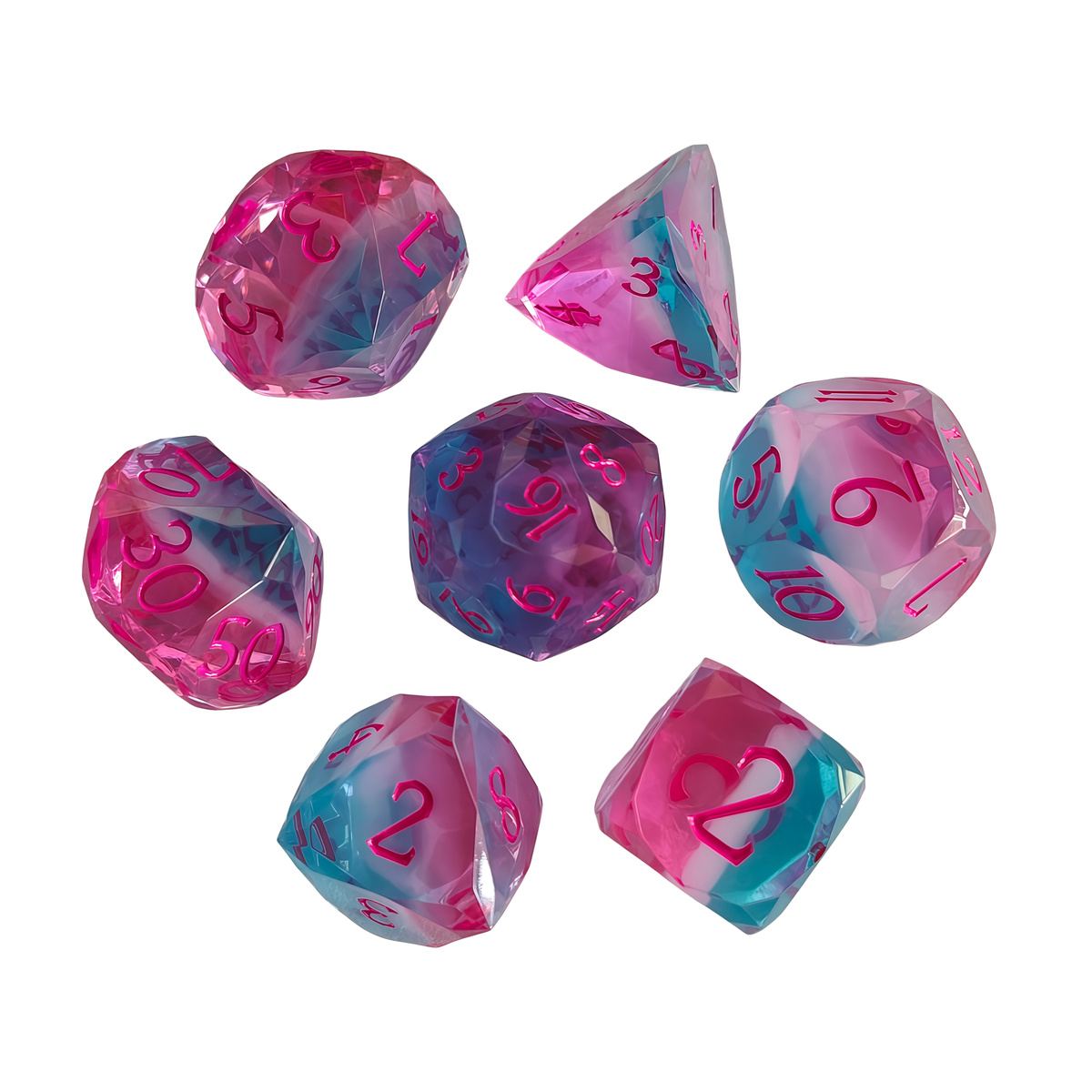 Cut-Face Foil Resin Dice Collection detail 8