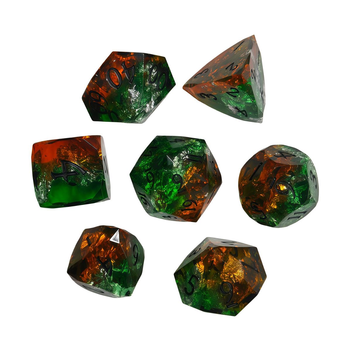 Cut-Face Foil Resin Dice Collection photo 10