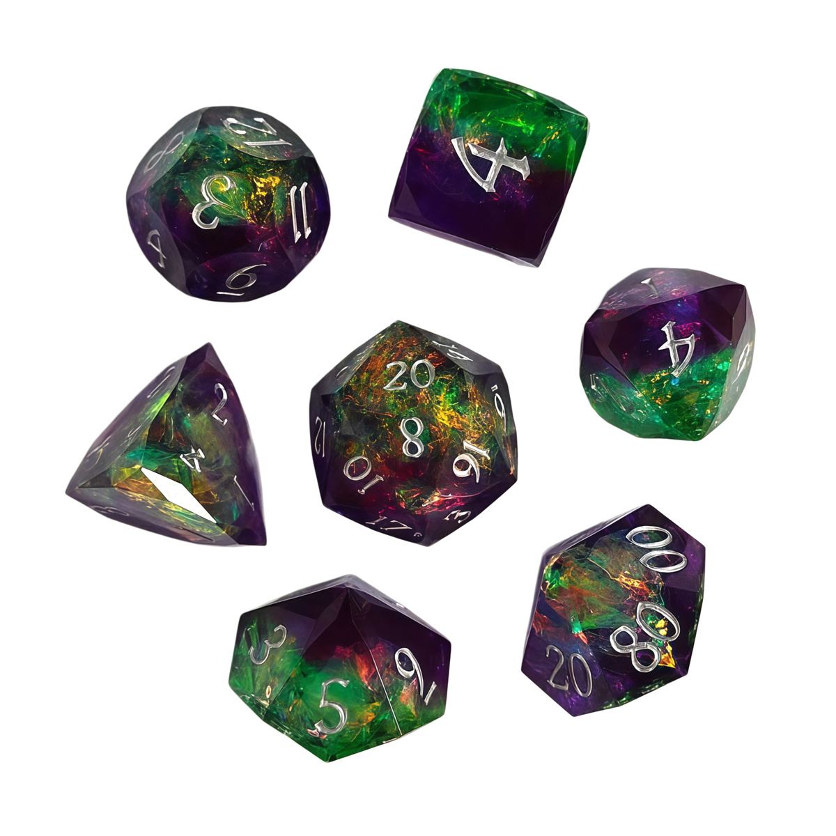 Cut-Face Foil Resin Dice Collection photo 11