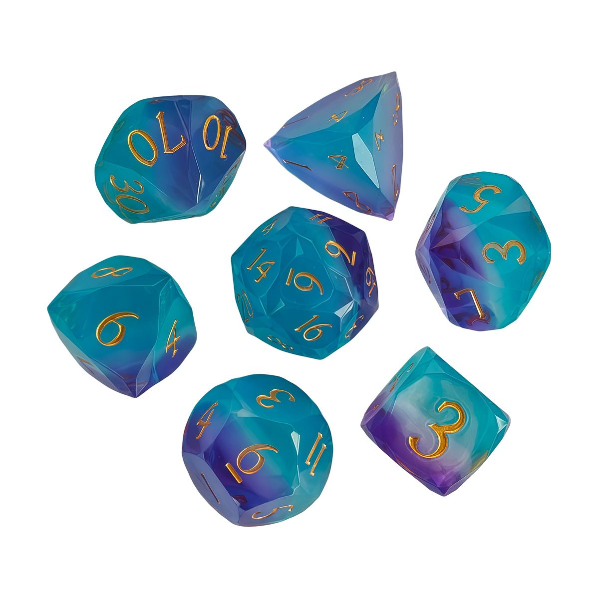 Cut-Face Foil Resin Dice Collection photo 12