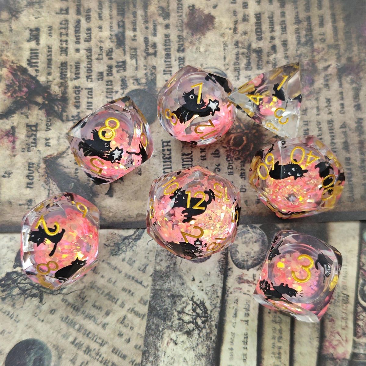 Koi Pond Clear Resin Dice Set detail 3