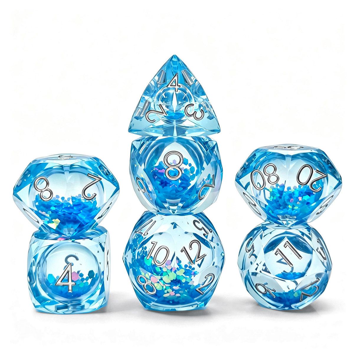 Liquid-Core Quicksand Resin Dice Set detail 8