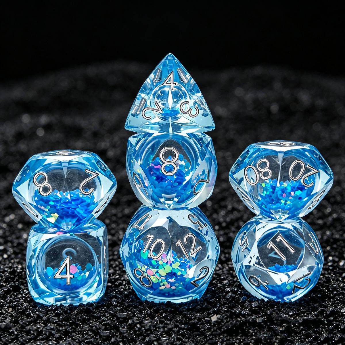 Liquid-Core Quicksand Resin Dice Set photo 10