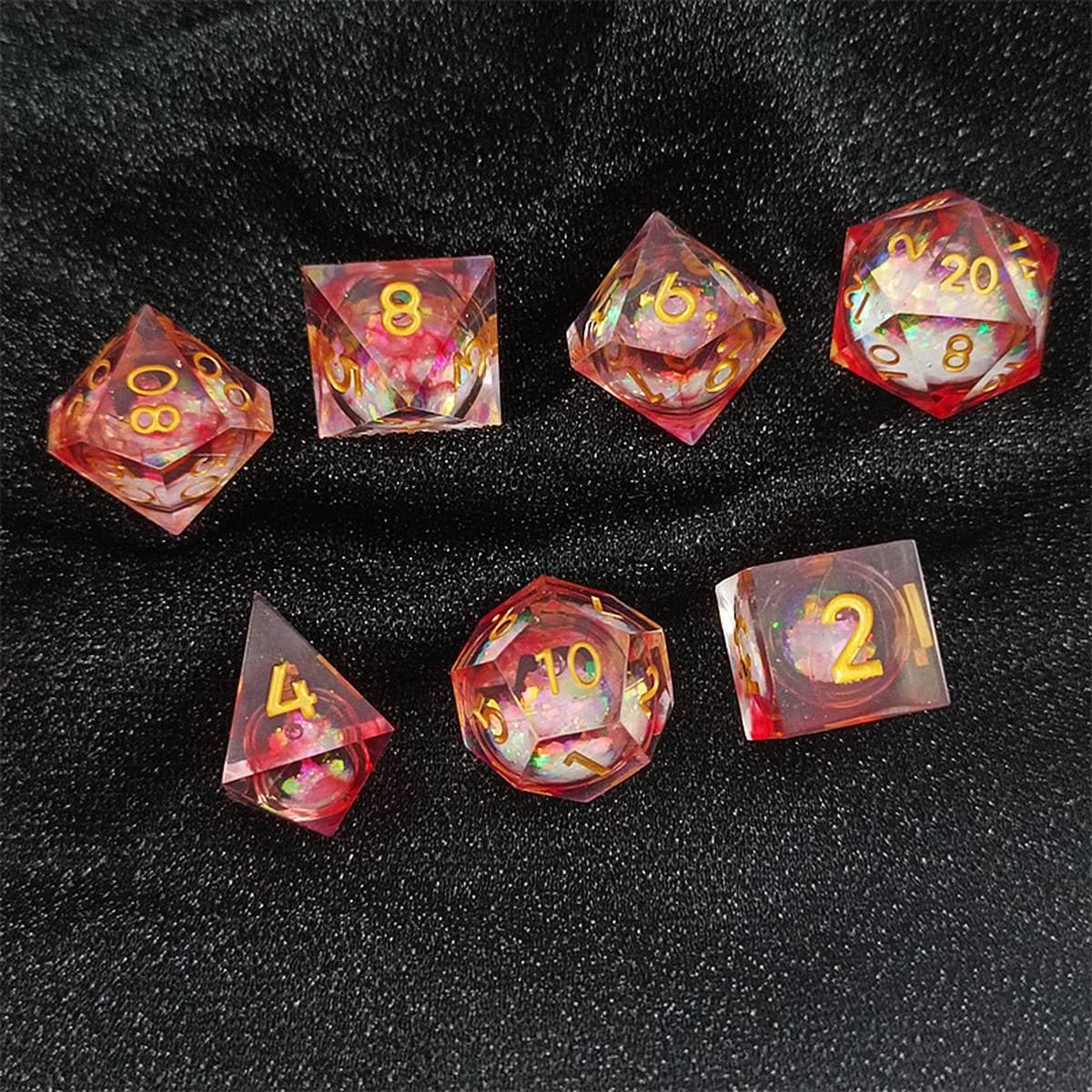 Prism Foil Sharp-Edge Resin Dice Set