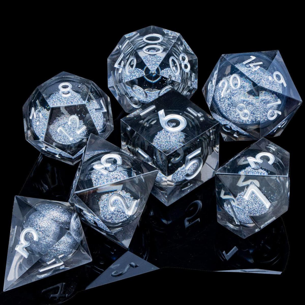 Prism Foil Sharp-Edge Resin Dice Set detail 3