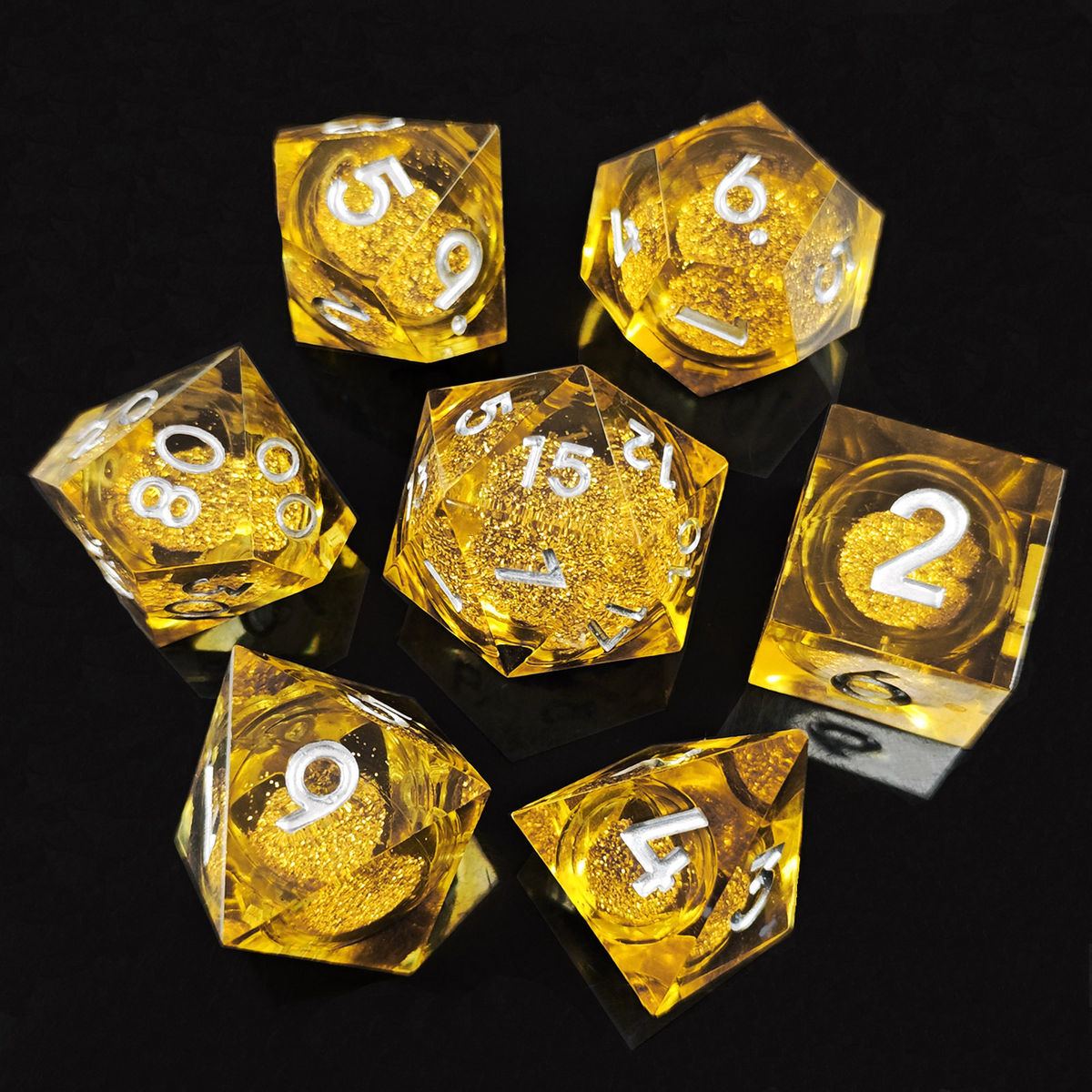 Prism Foil Sharp-Edge Resin Dice Set detail 4