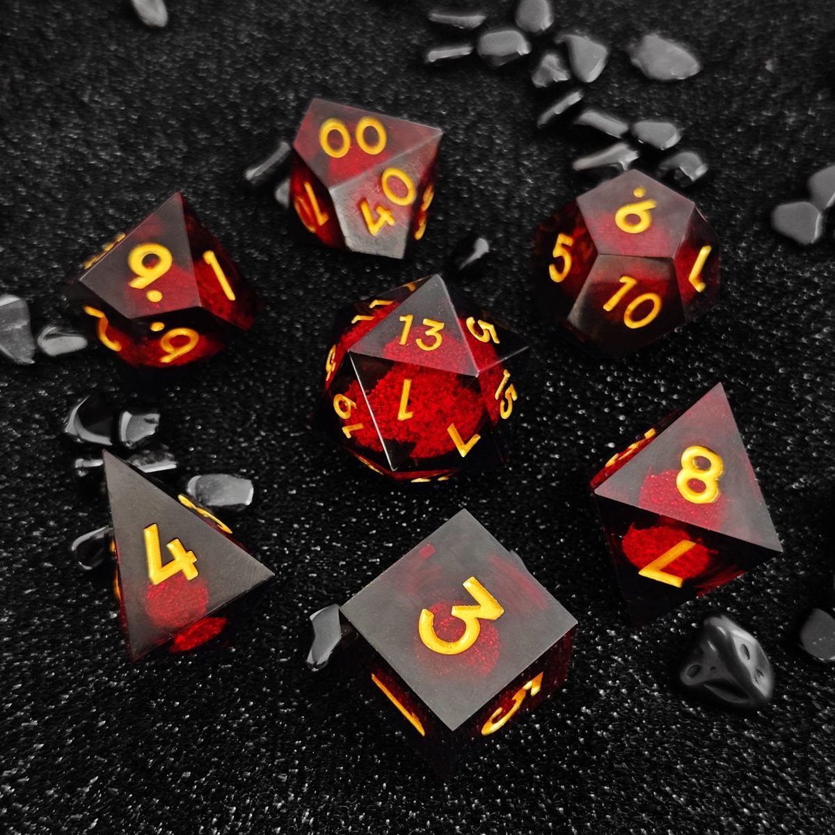 Prism Foil Sharp-Edge Resin Dice Set detail 6