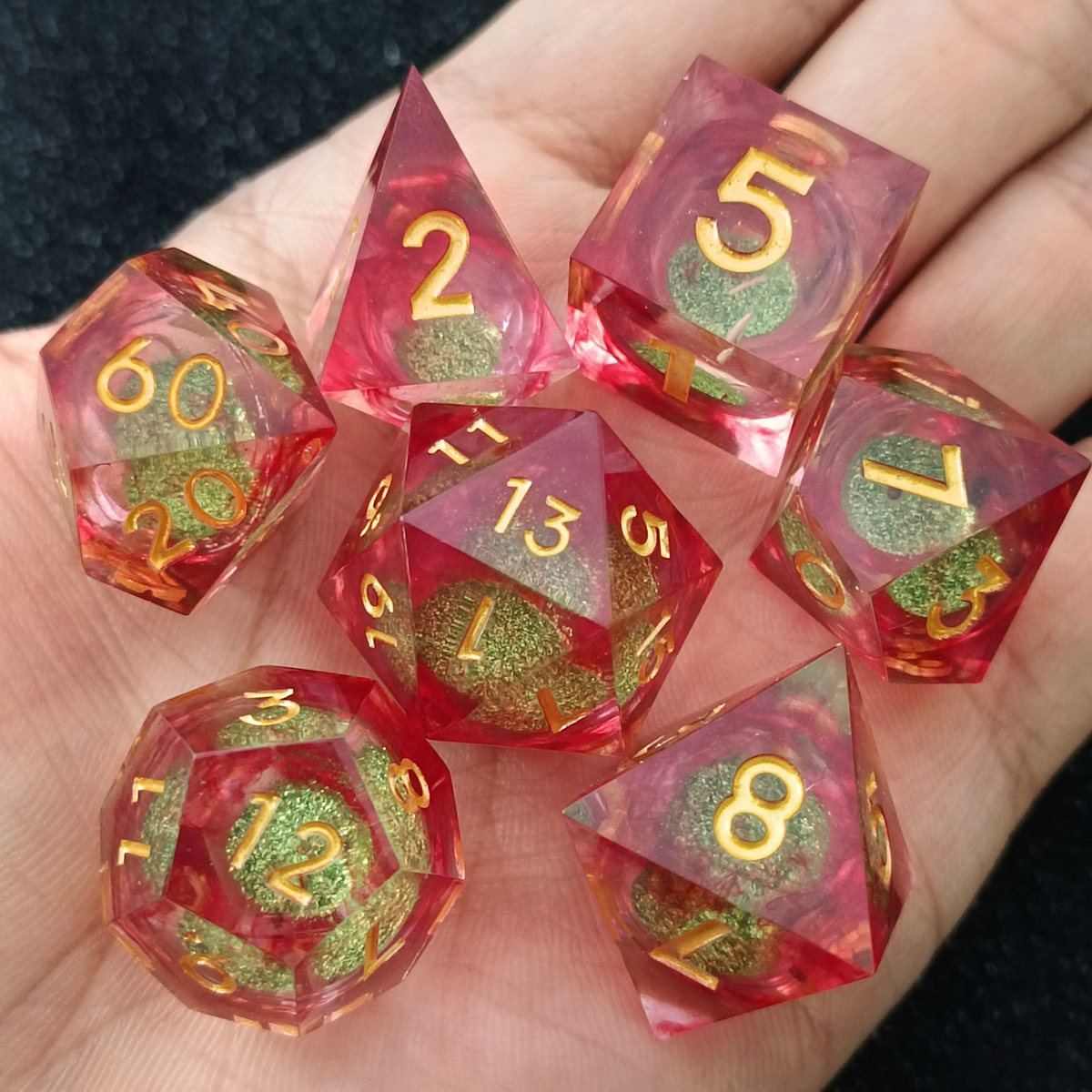 Prism Foil Sharp-Edge Resin Dice Set photo 11