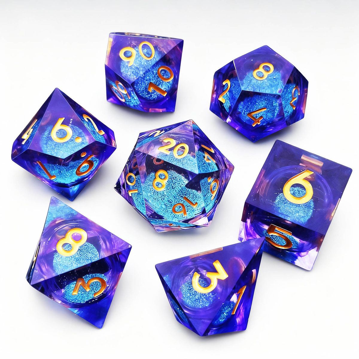 Prism Foil Sharp-Edge Resin Dice Set photo 13