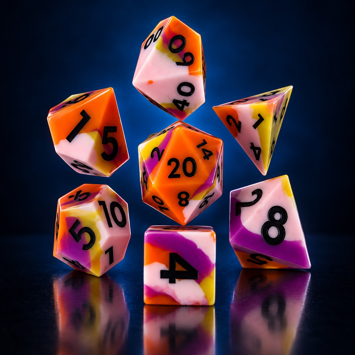 Classic & Marble Silicone Dice Collection photo 4