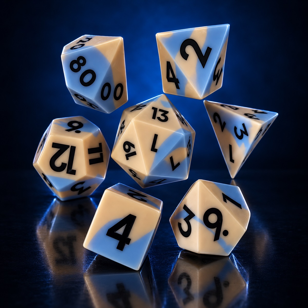 Classic & Marble Silicone Dice Collection photo 6