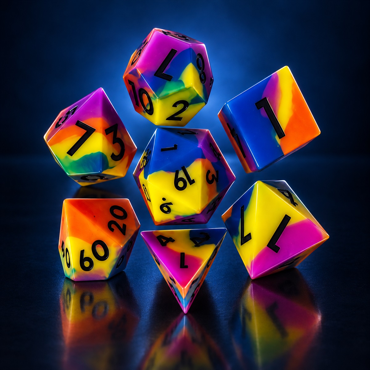 Neon Pop Silicone Dice Collection photo 4